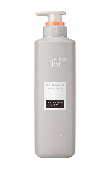 Flat Essential Moist Shampoo for Curly Wavy & Straight Hair - 500ml