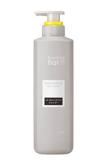 Flat Essential Volume Down Shampoo for Curly Wavy Straight Hair 500ml