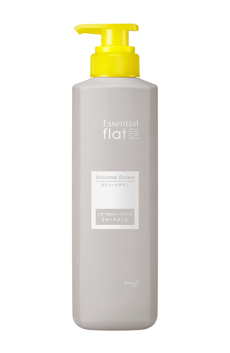 Flat Essential Volume Down Treatment for Curly Wavy Straight Hair 500ml Bottle