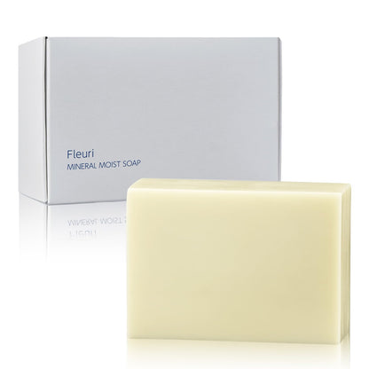 Fleuri Mineral Moist Soap Facial Cleanser Additive-Free Natural Ingredients
