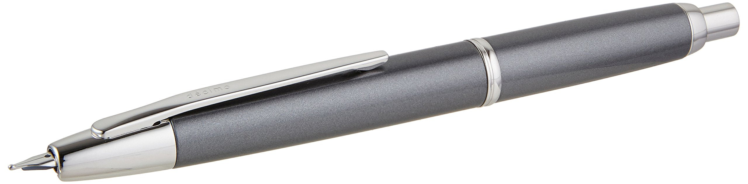 Pilot Decimo Fountain Pen Bold Point Capless Design with Dark Gray Mica Shaft