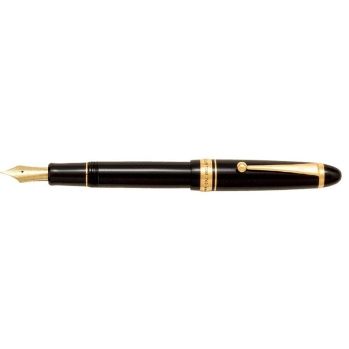 Pilot Custom 743 Black Axis Fountain Pen with Medium Fine Point FKK3000RBFM