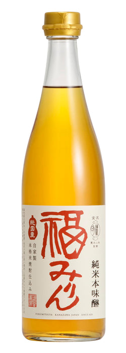 Fukumitsuya Junmai Hon Mirin Additive-Free Sweet Rice Wine 720Ml Bottle