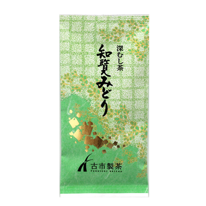 古市茶知览绿深蒸100G 高级清茶