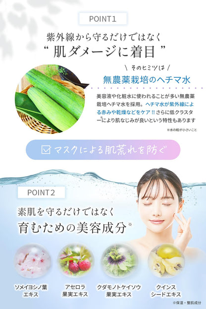 Fleuri Smooth Fit Base SPF26 PA++ for Sensitive Skin 40g Moisturizing