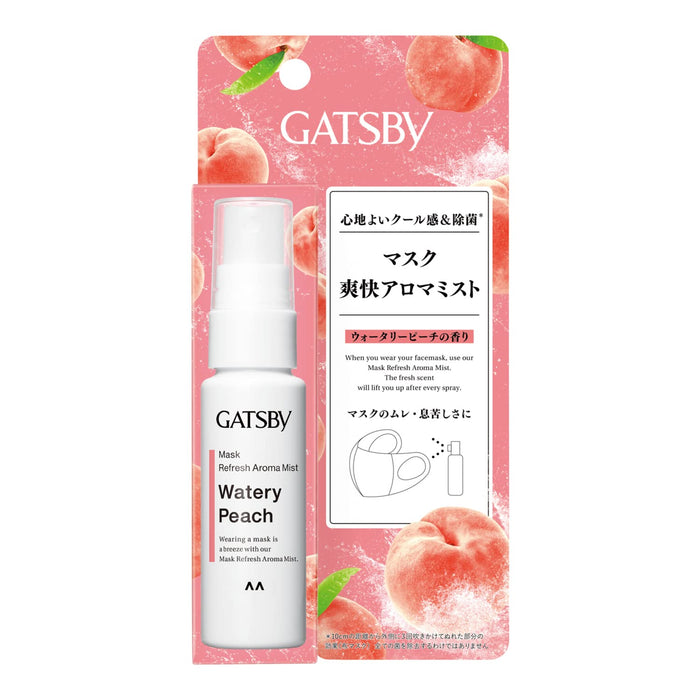 Gatsby Mask Refreshing Aroma Mist Watery Peach 30ml - Portable Disinfectant Spray