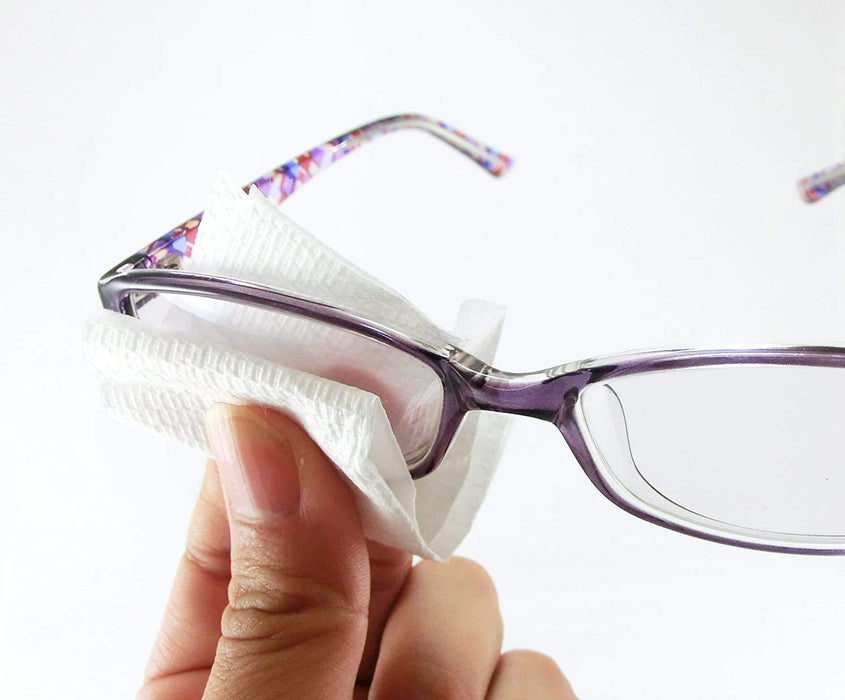 Kobayashi Pharmaceutical Glasses Cleaner Wipes 40 Packets - Individually Wrapped