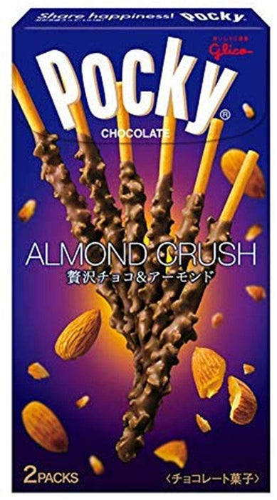 Pocky Almond Crush Chocolate Sticks Snack 46.2G 5 Pack