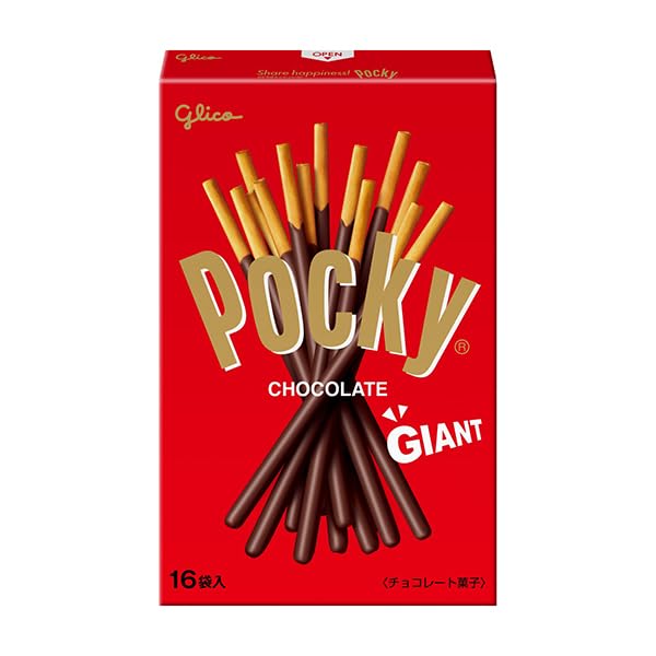 Glico 百奇巨型巧克力零食棒 - 16 片