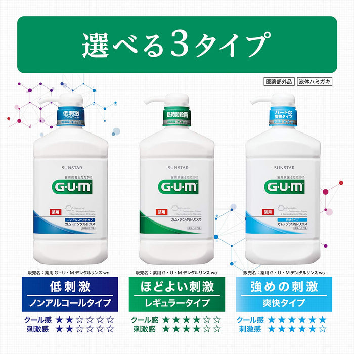 Gum Dental Rinse 960Ml Refreshing Type Quasi-Drug Oral Care