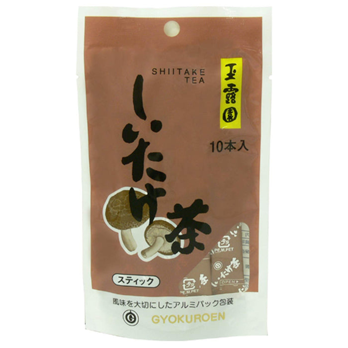 Gyokuroen Japanese Shiitake Mushroom Tea - 10 Sticks Premium Blend