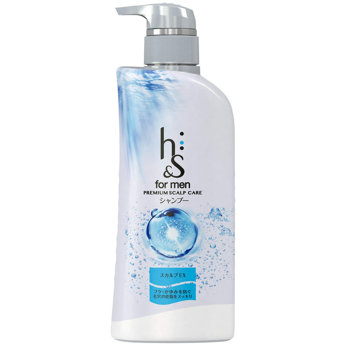 H's For Men Scalp Ex Shampoo 370ml - Effective Dandruff Solution for Men