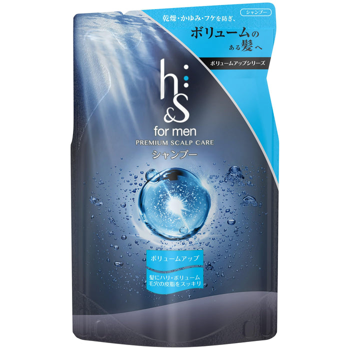 H's For Men Volume Up Shampoo Refill 300Ml - Boost Hair Volume