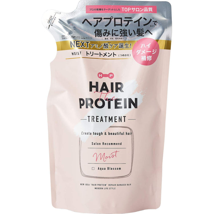 Hair The Protein Moist Hair Treatment Refill 400ml for Smooth Hydrated Hair