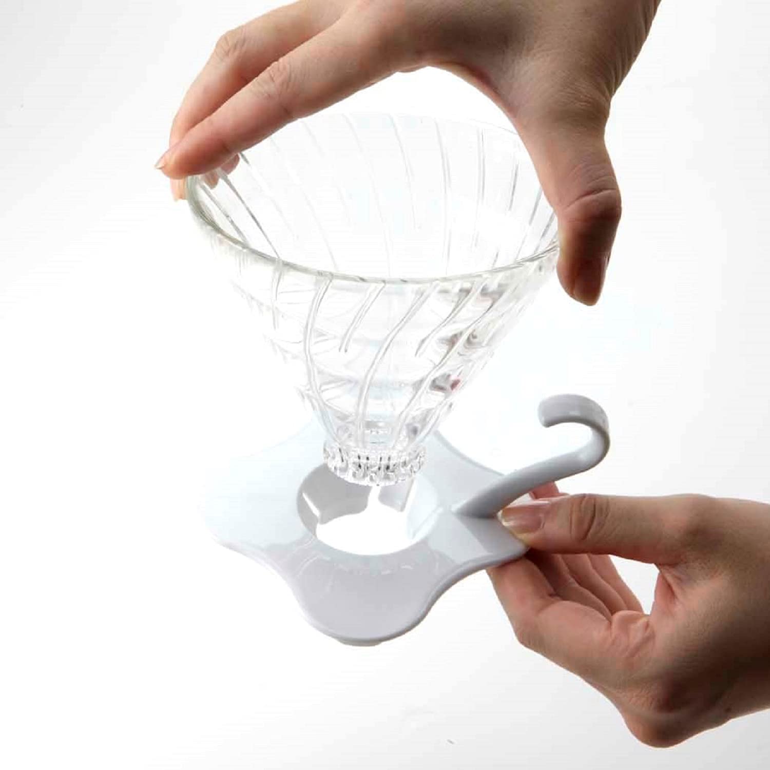 Harry V60 1-2 Cup Glass Dripper Japan Black Coffee Maker