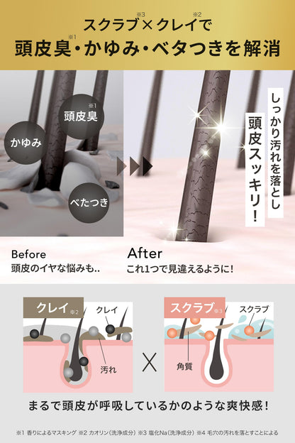 Emoc Tohica Deep Cleanse 175G Head Scalp Scrub Shampoo for Hair Care