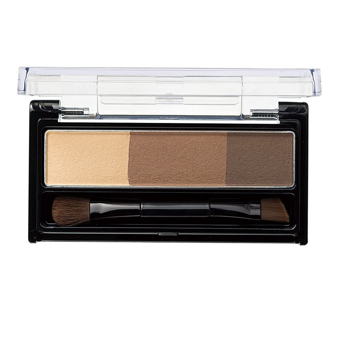 Heavy Rotation Eyebrow Powder 01 Natural Brown 2.3G 3-Color Palette With Brush