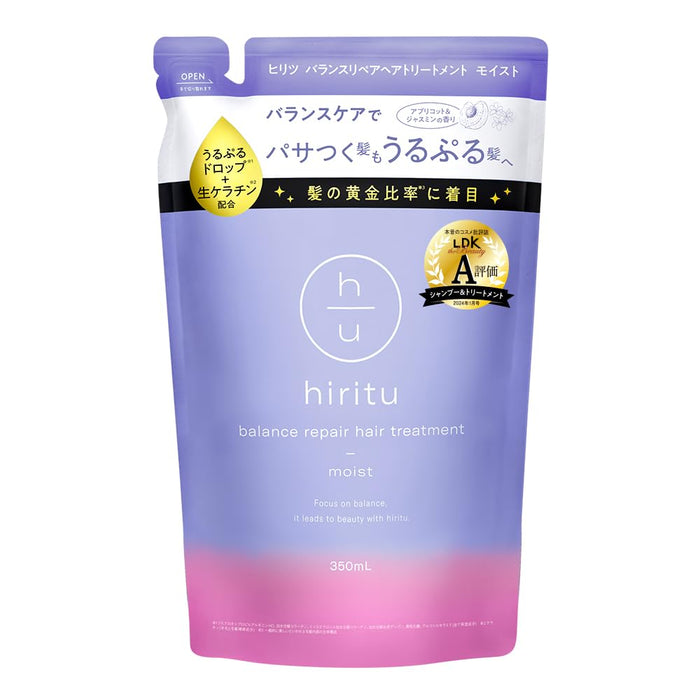 Hiritu Balance Repair 保湿护发素补充装 350 毫升 杏子茉莉花