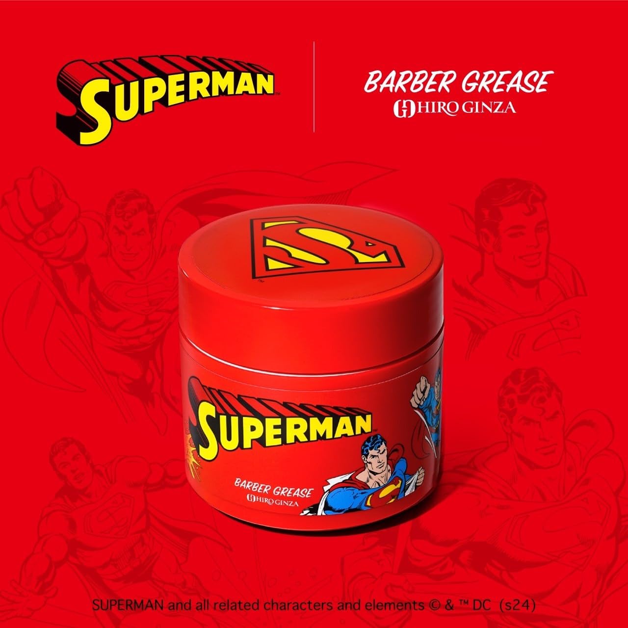 Hiro Ginza Barber Series Super Man Grease Red 150g Water-Based Strong Hold
