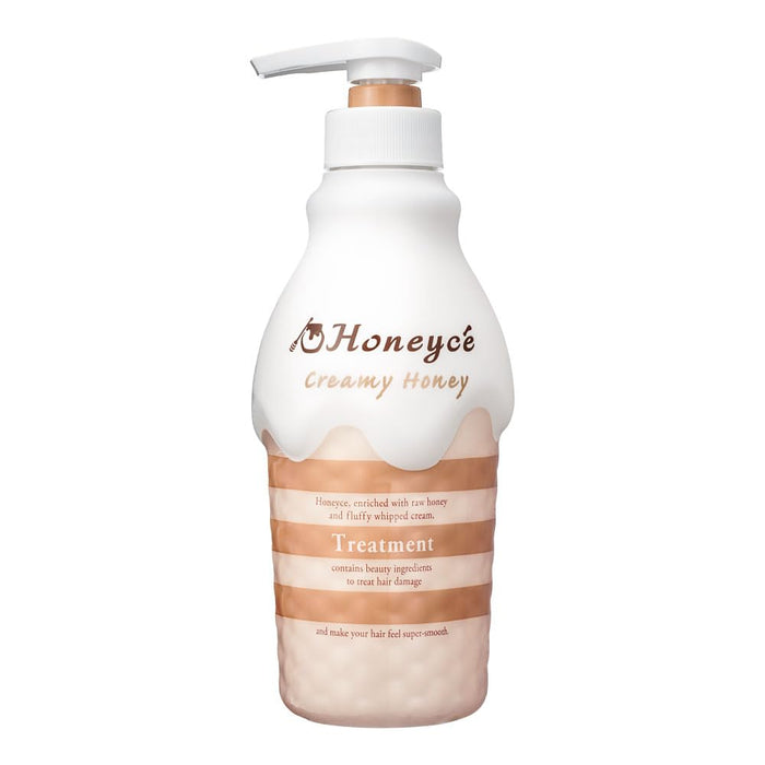 Honeyche Creamy Honey Treatment 470ml - Damage Repair & UV Care - Made in Japan