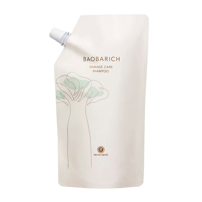 House Of Rose Baoba Rich Damage Care Shampoo 580ml Refill for Damaged Hair