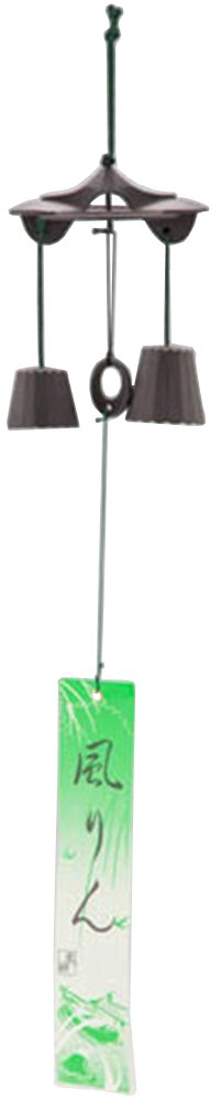 Ikenaga Iron Works Japanese Metal Wind Chime Furin for Serene Home Décor
