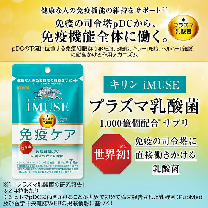 Imuse Kirin Plasma Lactic Acid Bacteria Supplement 7 Day Supply
