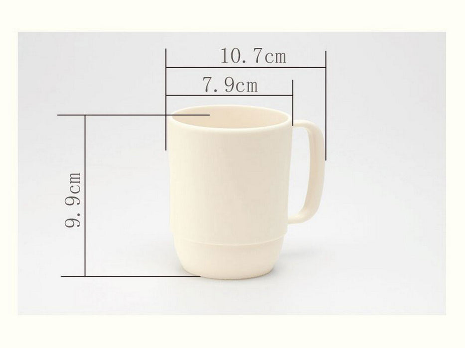 Japanbargain Inomata Ivory Microwavable Plastic Coffee Mug