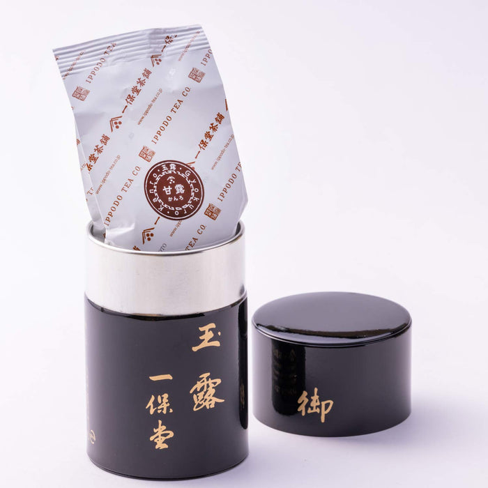 Ippodo Tea Shop Premium Gyokuro Kanro 80G Tin Box - Authentic Japanese Green Tea