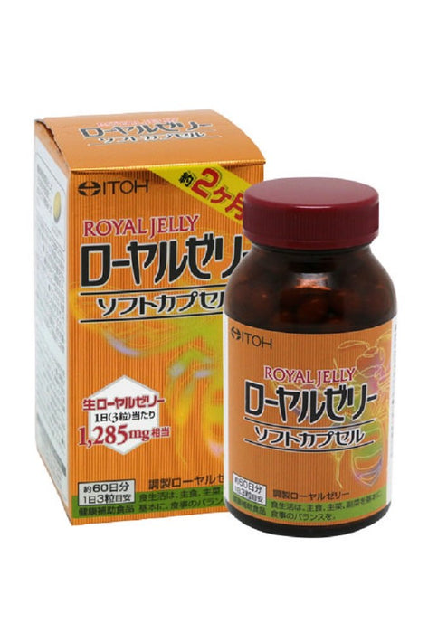 Ito Kampo Pharmaceutical Royal Jelly Soft Capsules 180 Count