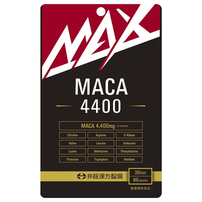 Ito Kampo Pharmaceutical Max Maca 4400 60 Tablets 30 Days Supply