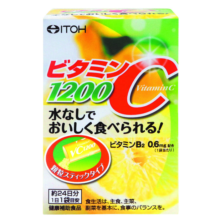 Ito Kampo Pharmaceutical Vitamin C 1200 - 24 Waterless Granule Sticks