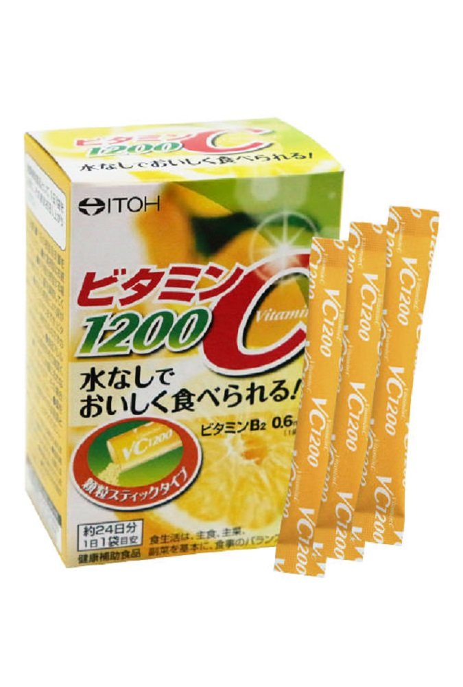 Ito Kampo Pharmaceutical Vitamin C 1200 - 24 Waterless Granule Sticks