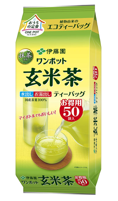 Itoen One Pot Brown Rice Tea With Matcha 3.3G X 50 Bags Eco Tea Bag