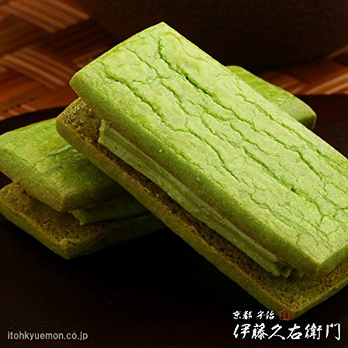 Itohkyuemon Uji Matcha Butter Sand Biscuit 5-Pack - Delicious Matcha Sandwich