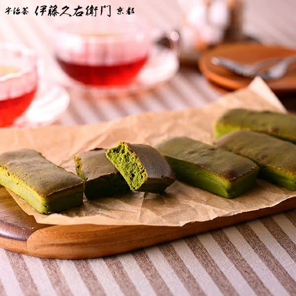 Itohkyuemon Uji Matcha Green Tea Baked Cheesecake Bars 5 Pack