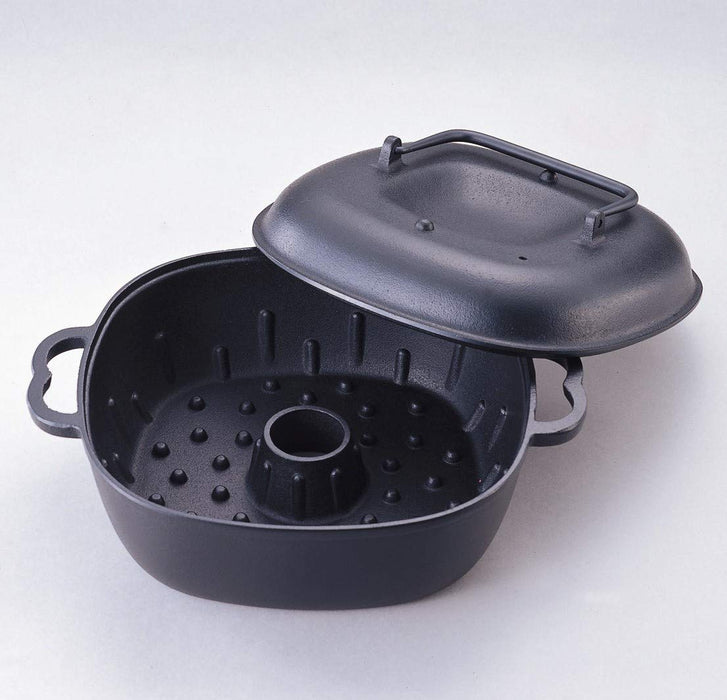 Leave It Alone Iwachu Cast Iron Yakiimo Sweet Potato Pot with Lid 31cm