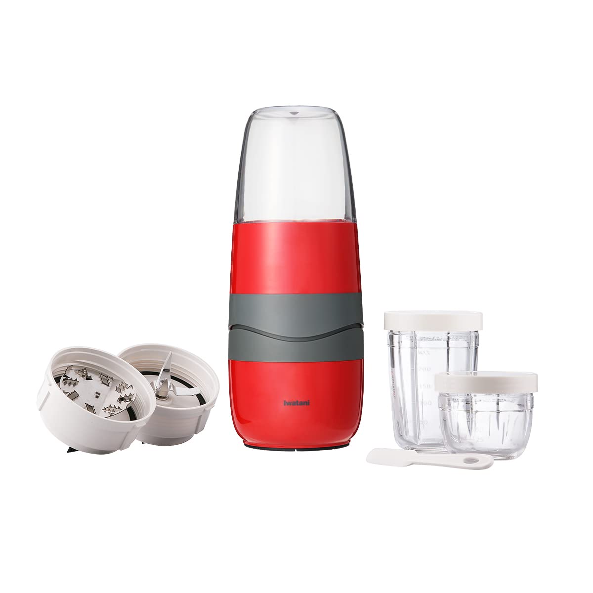 Iwatani Silent Blender Grater Cutter Set Ifm-S30G Red: Efficient Kitchen Tool