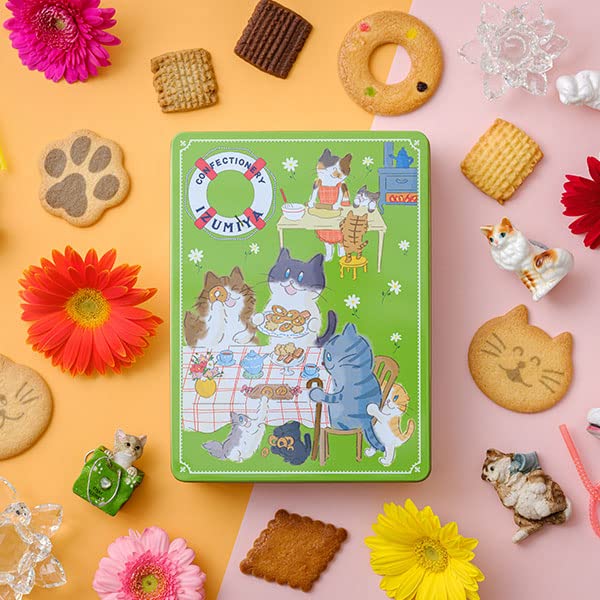 Cookieさん専用 Izumiya Tokyo Store Cookie Assortment Nekokan 1 Can 20 Individually Wr