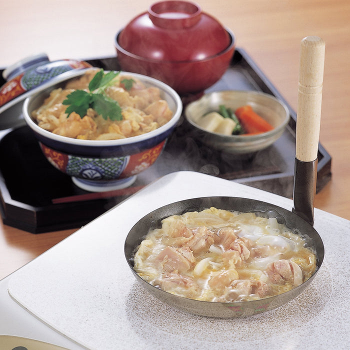 As One Japanese Oyako Nabe Pan 178mm IH Compatible Oyakodon Cookware