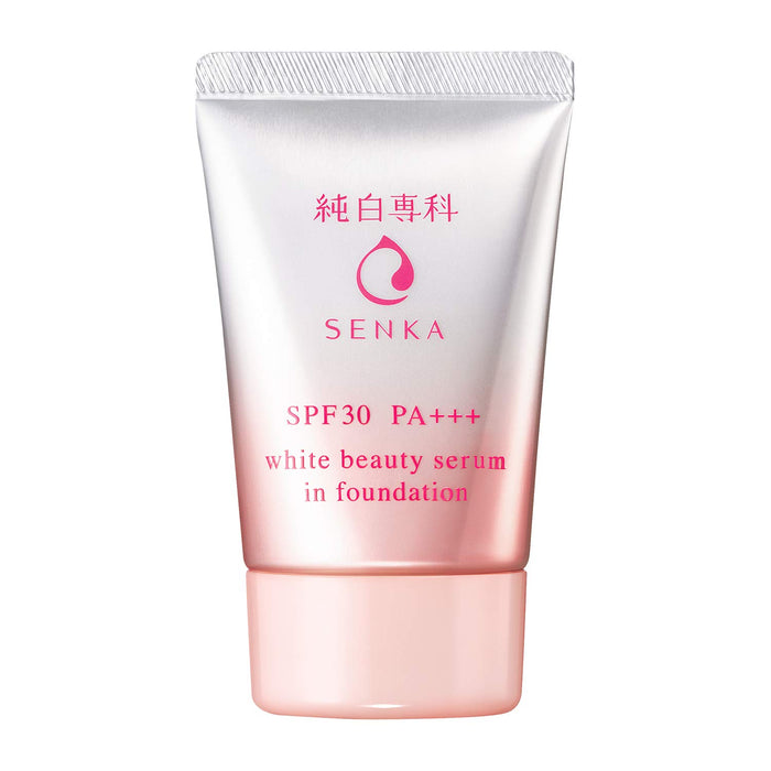Pure White Specialty Junpaku Senka No-Makeup Serum Foundation Natural Beige SPF30 30g