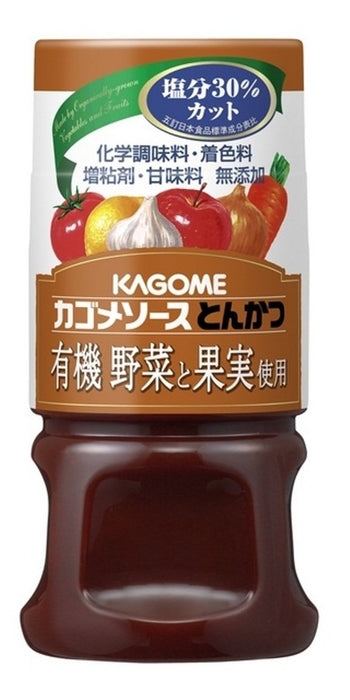 Kagome 有機低鈉炸豬排醬 160ml 無添加劑