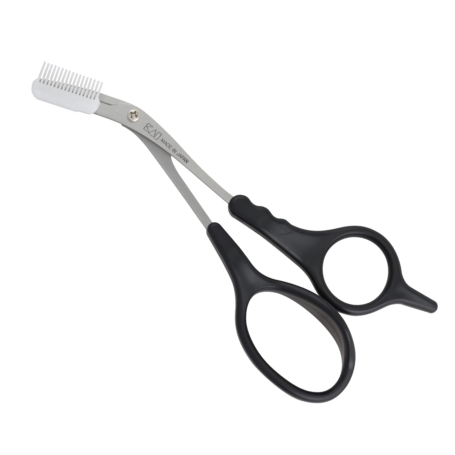 Kai Corporation Kai Groom Men's Eyebrow Scissors with Comb - Made in Japan HC3013