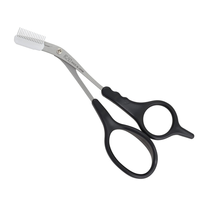 Kai Corporation Kai Groom Men's Eyebrow Scissors with Comb - Made in Japan HC3013