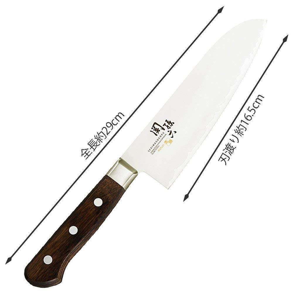Kai Seki Magoroku Aofuzi Santoku Knife 165mm Ae5151 for Precision Cutt