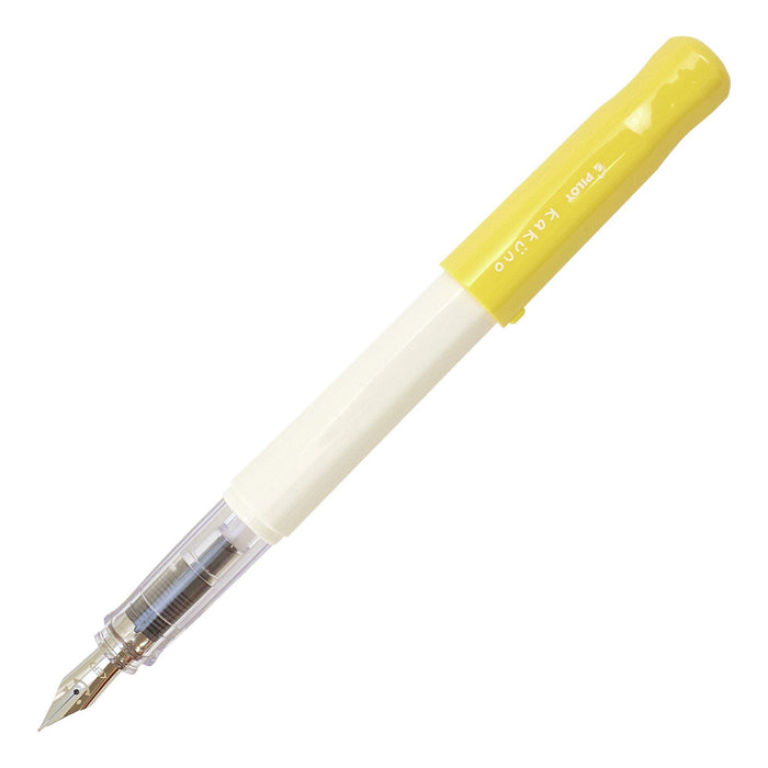Pilot Kakuno Extra Fine Fountain Pen in Soft Yellow Fka-1Sr-Syef