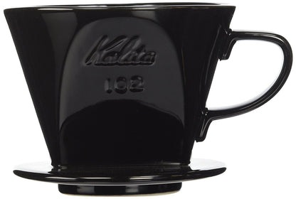 Kalita Ceramic Coffee Dripper 102 Black Pour Over Brewer