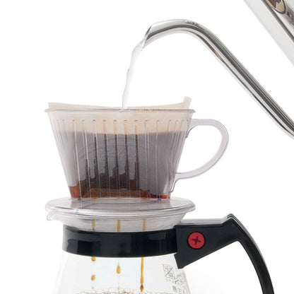 Kalita Clear Plastic Coffee Dripper 101 - Perfect Pour Over Brewer