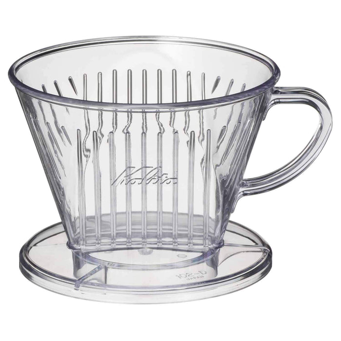 Kalita 透明塑料咖啡滴滤器 102 耐用且易于使用