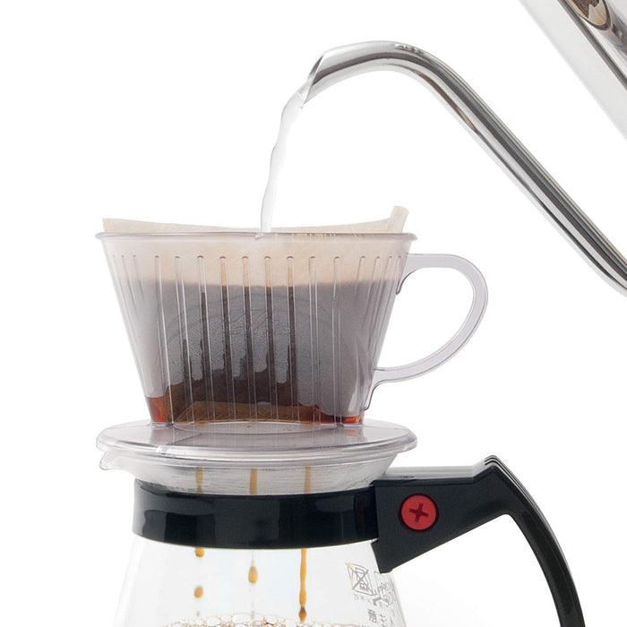 Kalita Clear Plastic Coffee Dripper 102 Durable and Easy to Use